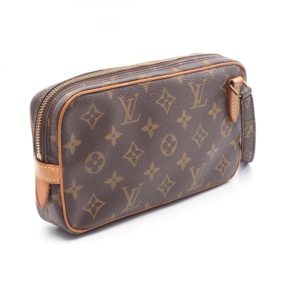 Louis Vuitton Marly Bandouliere Shoulder Bag Canvas Leather Monogram Brown